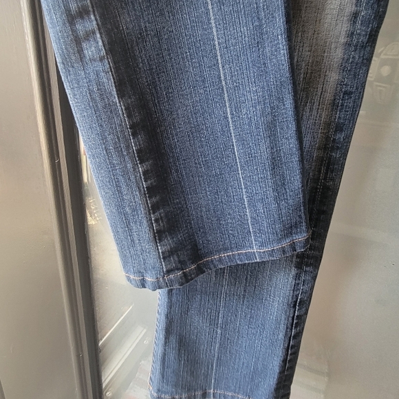 7 For All Mankind Bootcut Womens 28 Rise 8" Denim Flare Stretch Blue Stretchy - Picture 8 of 11